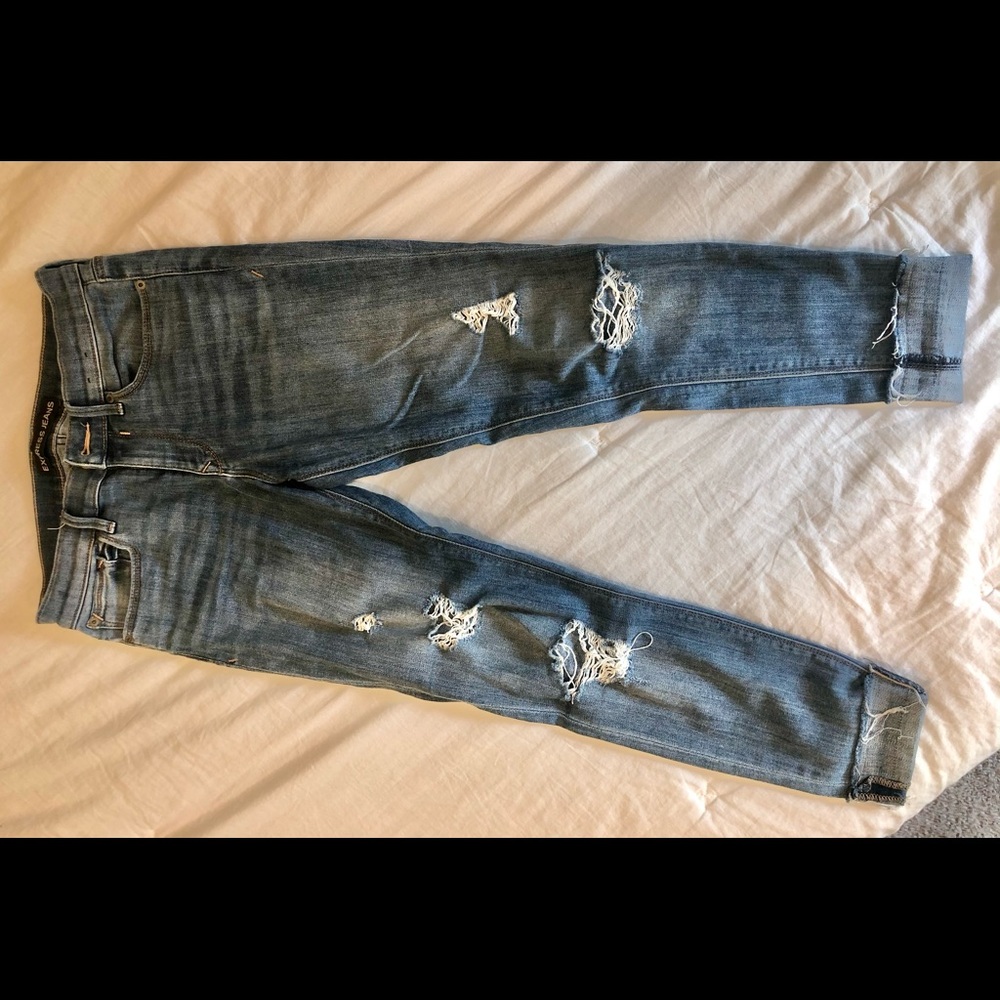 Express Cropped Jeans Legging Mid Rise